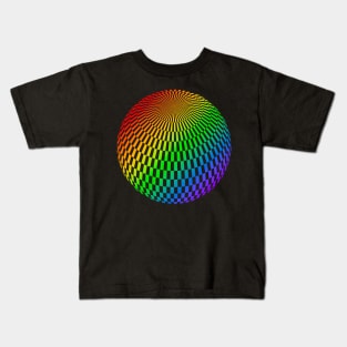 Circled Optical Illusion - #4 Kids T-Shirt